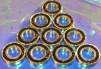 10 Balls Bearings 6902-2RS 15mm x 28mm x 7mm Sealed