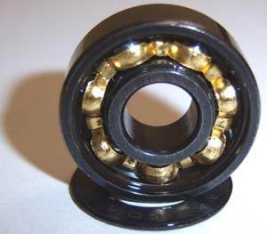 16 ABEC-7 inline Skate Sealed Bearing:Bronze Cage:Black