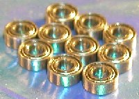 10 Balls Bearings 3mm x 6mm Shielded 3mm x 6mm x 2.5mm